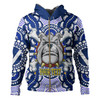 Australia City of Canterbury Bankstown Custom Hoodie - Indigenous Super Berries Tribal Footprints Hoodie