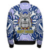 Australia City of Canterbury Bankstown Custom Sweatshirt - Indigenous Super Berries Tribal Footprints