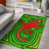 Australia Aboriginal Area Rug - Aboriginal Dreamtime Lizard