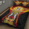 Waikato Chiefs Anzac Day Custom Quilt Bed Set - Remembrance Chiefs With Maori Patterns And Poppy Flowers