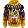 Otago Highlanders Rugby Hoodie -  Aboriginal Inspired Anzac Day Otago Highlanders With Poppy Flower Hoodie