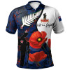 New Zealand Warriors Anzac Day Polo Shirt - Lest we forget