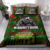 Australia Rabbitohs Bedding Set - Aboriginal InspiredAustralia Rabbitohs Anzac '' Lest We Forget '' With Poppy Flower Bedding Set