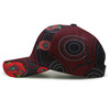 Australia Anzac Day Cap - Aboriginal Art Background With Lizard Poppy Flowers 2