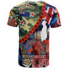 New Zealand Anzac Camouflage Curve T-Shirt - Remembrance Anzac Day and the Dawn Service T-Shirt