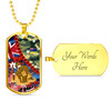 Australia Anzac Camouflage Curve Dog Tag - Remembrance Anzac Day and the Dawn Service Dog Tag