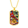 Australia Anzac Camouflage Curve Dog Tag - Remembrance Anzac Day and the Dawn Service Dog Tag