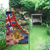 Australia Anzac Camouflage Curve Flag - Remembrance Anzac Day and the Dawn Service Flag