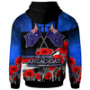 Anzac Day NZ Australia Hoodie -  Poppies Flowers 1