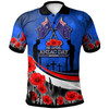 Anzac Day NZ Australia Polo Shirt -  Poppies Flowers