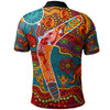 [Port Augusta] Australia Aboriginal Inspired Polo Shirt - Boomerang With Dot Painting