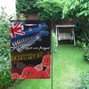 New Zealand Warriors Anzac Day Flag - Soldier With Poppies Flowers