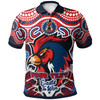 Australia East Sydney Custom Polo Shirt - Indigenous Sydney "Easts to Win" Aboriginal Inspired Patterns Polo Shirt
