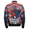 Australia East Sydney Custom Bomber Jacket - Indigenous Sydney "Easts to Win" Aboriginal Inspired Patterns Bomber Jacket