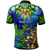 Canberra Raiders Naidoc Custom Polo Shirt - Aboriginal Inspired Torres Strait Polo Shirt