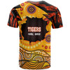 Wests Tigers T-Shirt - Custom West Wests Tigers Aboriginal Inspired Style with Tiger Stripes Patterns