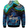 Parramatta Eels Hoodie - Custom Parramatta Eels with Aboriginal Inspired Pattern Indigenous