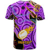 Melbourne Storm T-Shirt - Custom Melbourne Storm Team with Aboriginal Inspired Dot Painting and Indigenous Pattern