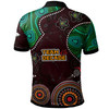 South Sydney Rabbitohs Polo Shirt - South Sydney Rabbitohs Team of Decade Aboriginal Inspired Dot Painting Style