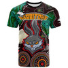 South Sydney Rabbitohs T-Shirt - South Sydney Rabbitohs Team of Decade Aboriginal Inspired Dot Painting Style