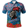 Newcastle Knights Christmas Custom Polo Shirt - Christmas Super Newcastle Knights Polo Shirt