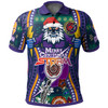 Melbourne Christmas Polo Shirt - Custom Merry Christmas Indigenous Melbourne Polo Shirt