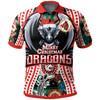 Illawarra and St George Indigenous Christmas Custom Polo Shirt - Merry Christmas Illawarra and St George Polo Shirt