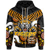 Wests Tigers Hoodie - Custom Tiger Aboriginal Inspired Pattern Naidoc Week Hoodie