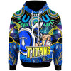 Gold Coast Titans Hoodie - Custom Gold Coast Titans Indigenous Aboriginal Inspired Dot Painting Style