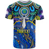 Gold Coast Titans T-shirt - Custom Gold Coast Titans Indigenous Aboriginal Inspired Dot Painting Style