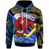 North Queensland Cowboys Hoodie - Custom Queensland North Queensland Cowboys with Aboriginal Inspired Dot Painting Style