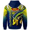 Parramatta Eels Hoodie - Custom Naidoc Week Parramatta Eels With Aboriginal Inspired Pattern ''Get up, Stand Up, Show Up' Hoodie