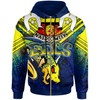 Parramatta Eels Hoodie - Custom Naidoc Week Parramatta Eels With Aboriginal Inspired Pattern ''Get up, Stand Up, Show Up' Hoodie