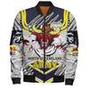 Australia North Queensland Custom Bomber Jacket - Indigenous North Queensland Army Scratch Style Bomber Jacket