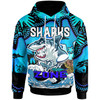 Cronulla-Sutherland Sharks Hoodie - Custom Naidoc Cronulla-Sutherland Sharks No Rules Zone Ball Torres Strait with Aboriginal Inspired Culture