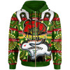 South Sydney Rabbitohs Hoodie - South Sydney Rabbitohs Ball Naidoc Week ''Get up, Stand Up, Show Up'' Aboriginal Inspired Dot Painting Style Hoodie