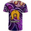 Manly Warringah Sea Eagles T-shirt - Aboriginal Inspired Dot Painting Style T-shirt