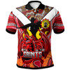 Australia Dragons Naidoc Polo Shirt - Aboriginal Inspired Polo Shirt