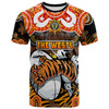 Australia Tigers Custom T-shirt - Naidoc Week and Torres Strait Island with Aboriginal Inspired T-shirt