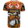 Australia Tigers Custom T-shirt - Naidoc Week and Torres Strait Island with Aboriginal Inspired T-shirt