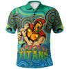 Gold Coast Titans Polo Shirt - Custom Father's Day Gold Coast Titans Super Dad Polo Shirt