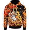 Wests Tigers Hoodie - Custom Father's Day Tigers with Pattern Dad Of Tigers and Ball Hoodie