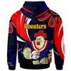 Sydney Roosters Hoodie - Custom Father's Day Best Sydney Roosters Dad Ever with Aboriginal Inspired Patterns Hoodie