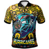 Wellington Hurricanes Rugby Polo Shirt - Naidoc Week Hurricanes "Get up! Stand Up! Show up!" Polo Shirt