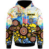 Australia Naidoc Week Hoodie - Custom Celebrate Naidoc Aboriginal Inspired Culture with Torres Strait Flag Colour Hoodie