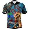 Australia Naidoc Week Polo Shirt - Custom Aboriginal Inspired Snake Patterns Polo Shirt