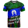 Australia Naidoc Week T-shirt - Custom Black Raised Hands With Aboriginal Inspired Patterns T-shirt