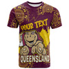 Cane Toads T-shirt - Custom QLD Cane Toad Aboriginal Inspired Wrap T-shirt