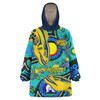 Parramatta Eels Custom Snug Hoodie - Parramatta Eels Now Or Never Indigenous Culture Flag Dot Painting Oodie