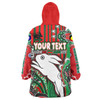 Australia South Sydney Rabbitohs Custom Snug Hoodie - Indigenous Dreaming Souths "Live A Red Green Life" Oodie